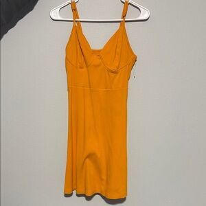 Wild Fable Bright Orange Ribbed Top
